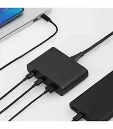 Зарядний пристрій ZMI 65W 3 порти 2C + 1 A з кабелем Type-C 1m чорний - мініатюра 3