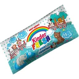 Вологі серветки Kinder Fresh tifany 15 шт.