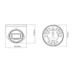IP-відеокамера 4Mp TVT TD-9544S4L-C(D/PE/AW1) White f=2.8mm, ІЧ+LED-підсвічування, з мікрофоном (77-00323) - мініатюра 2