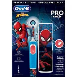 Дитяча електрична зубна щітка Oral-B Pro Kids Людина-Павук з футляром - мініатюра 2