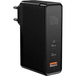 Мережевий зарядний пристрій Baseus GaN Xiaomini Quick Charger 1 USB + 2Type-C 120W CCGAN-J01 Black