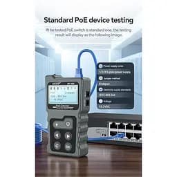 Кабельний тестер Noyafa NF-488 багатофункціональний функція PoE Ping для RJ45 DC (18887) - мініатюра 10