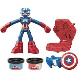 Набор для творчества с массой для лепки Hasbro Play-Doh Marvel Captain America Stamping Shield (F9829_G0056)