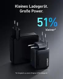 Мережевий зарядний пристрій Anker GaN Prime 67W Black (A2669313) - мініатюра 2