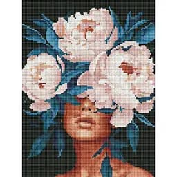 Алмазна мозаїка Ніжність у півоніях RDBS7033, 30х40 см