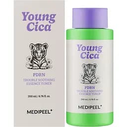 Тонік-есенція для обличчя Medi Peel Young Cica PDRN Trouble Soothing Essence Toner заспокійливий 200 мл - мініатюра 2