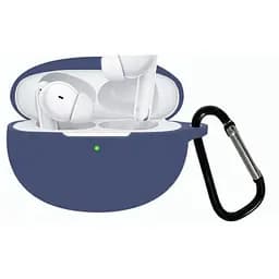 Чохол-накладка DK Silicone Candy Friendly з карабіном для Oppo Enco Free 2/2i (dark blue)