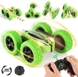 Машинка перевертень всюдихід трюкова на радіокеруванні Ydjia Stunt Car D828 Green - мініатюра 2