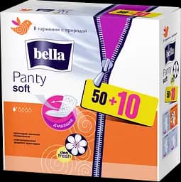 Ежедневные прокладки Bella Panty Soft deo fresh 50+10 шт.