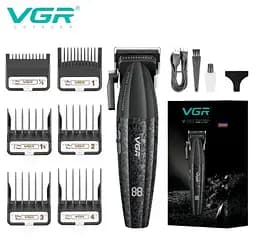 Професійна стрижкова машинка VGR V-640C керамічне лезо 2500 mAh 9000 об/хв додаткове регулювання висоти зрізу - мініатюра 4