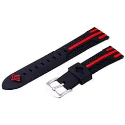 Силіконовий ремінець Primo Dart для годинника Xiaomi Huami Amazfit Sport SmartWatch Black-Red