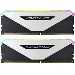 Модуль пам'яті для комп'ютера DDR4 32GB (2x16GB) 3600 MHz Vengeance RGB RT White Corsair (CMN32GX4M2Z3600C18W)