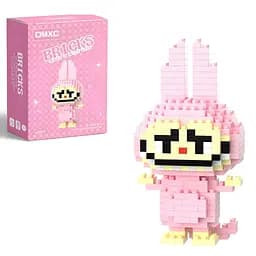 Дитячий конструктор Bricks Зайчик Лабубу рожевий на 150 деталей (2013)