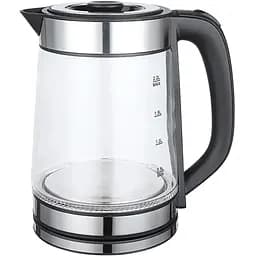 Электрочайник Стеклянный с вращением на 360° Sokany SK-SH-1070 дисковый 2.2л 2000 Вт Серый