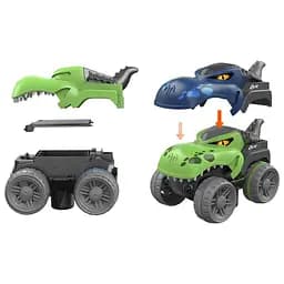 Інтерактивний трек з інерційною машинкою SHT 5510-7 Dino Trak (92pcs/1CAR) Green Epik - мініатюра 3