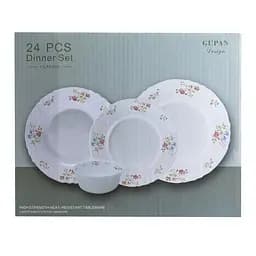 Столовий сервіз на 6 персон порцеляновий Meadow flowers, білий TS Kitchen HP23408 - мініатюра 21