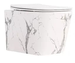 Унитаз подвесной Qtap Tern Ultra Quiet, с сиденьем Slim Duroplast/Soft-close/Quick relase QT17332303ASMR