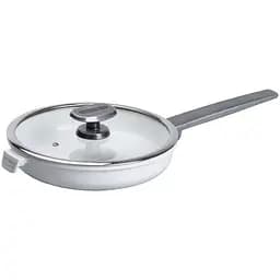 Сковорода универсальная MGC Designed алюминиевая 24 см с антипригарным покрытием, белый MGC HP-4-457W