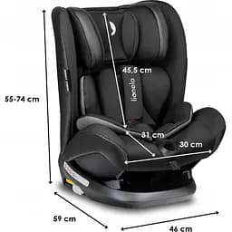 Автокрісло Lionelo Oliver 9-36 кг Isofix Black - мініатюра 4