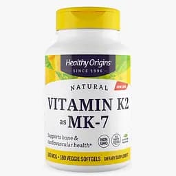 Вітаміни та мінерали Healthy Origins Vitamin K2 100 mcg as MK-7 Natural 180 вегакапсул