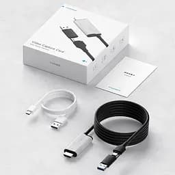 Зовнішня карта відеозахоплення (кабель) Xiaomi HAGiBiS HDMI на USB / Type-C 1080P@60fps 100W PD (UHC10) - мініатюра 2