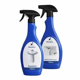 Комплект: средство от плесени Mold Remover 750 мл + средство для удаления сложных соляных налетов для ванной и сантехники Santrix 750 мл