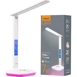Настiльна лампа Videx LED TF05W-RGB 7W 3000-5500K біла (VL-TF05W-RGB)