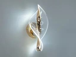 Бра настінне LED Diasha F3851-1, 6W, 330lm, 220V, золото, акрил, метал, сучасний стиль для дому - мініатюра 3