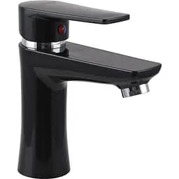 Смеситель для умывальника Bravo BR-11-101 термопластик ABS, черный, на гайке черный (24351)