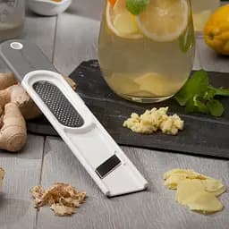Тертка для імбиру 3 в 1 Microplane Specialty, біла з сірим (48310) - мініатюра 2