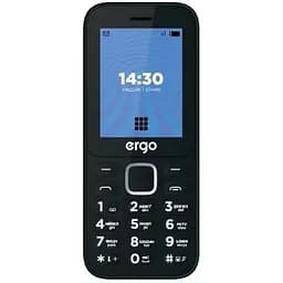 Телефон кнопочный Ergo E241 DS 2 сим карты с камерой черный (6900067162397)