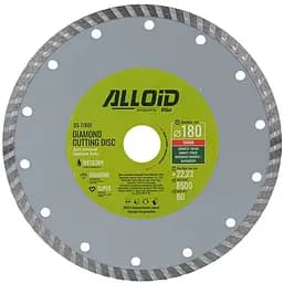 Диск алмазний Alloid Building Tools Turbo відрізний 180 мм (DS-7180T)