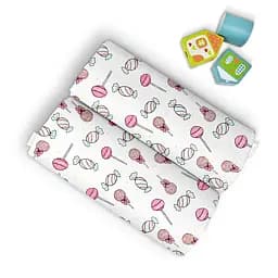 Пелюшки фланелеві Cosas Lollipops 80х100 см, рожеві - мініатюра 3