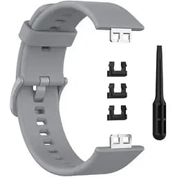 Ремінець DK для Huawei Watch Fit / Fit SE Silicone Sport Full Light Classic (grey) - мініатюра 2