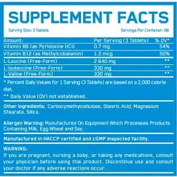 Амінокислоти Everbuild Nutrition BCAA 8:1:1 1000 мг 200 таблеток - мініатюра 2