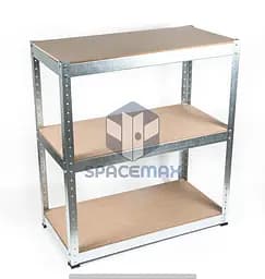 Стелаж металевий 80×60×30 оцинкований самозбірний SPACEMAX - мініатюра 4