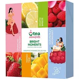 Чай зеленый Tea Moments Bright Moments Ассорти 4 вкуса x 8 пирамидок