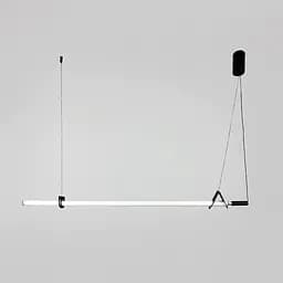 Трубчастий LED світильник із чорним корпусом 120 см | Line F | Арт. NO17-1200L BK - мініатюра 4
