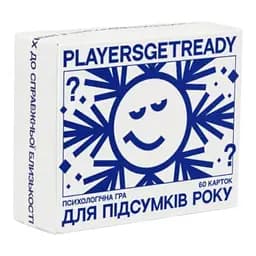 Настільна гра PLAYERSGETREADY Психологічна гра для підсумків року (60 карток) (укр.)