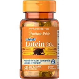 Лютеин для зрения с зеаксантином Puritan's Pride Lutein with Zeaxanthin 20 мг 30 капсул