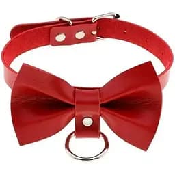 Чокер з грайливим бантом Червоний K0593-2