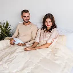 Ковдра антиалергенна MirSon Carmela Hand Made EcoSilk №1304, літня, 200x220 см, жовто-біла (237053983) - мініатюра 8