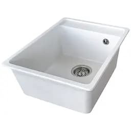 Мийка кухонна Valetti 85C гранітна 510х410 мм біла