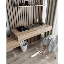 Стіл комп'ютерний підвісний з 2 шухлядами з ДСП FT-222