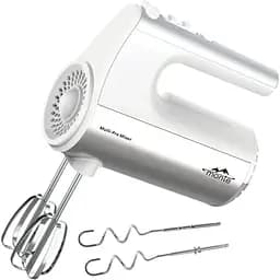 Ручний міксер Monte MT-2017 для дому 5 швидкостей 2 насадки Білий 700 Вт