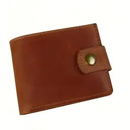 Женское портмоне GS кожаное коньячное