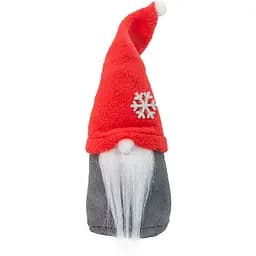 Фігурка Strateg Новорічний Гном маленький 19 см червоний 60603