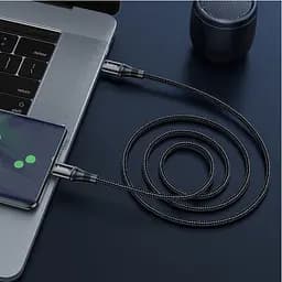 Кабель Hoco X50 Type-C to Type-C Exquisito 100W charging data cable L-1 м Чорний - мініатюра 2