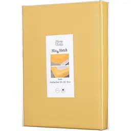 Простирадло на резинці Ardesto Mix&Match, 180x200+30см, 100% бавовна, сатин, жовтий (ART1820FSS)