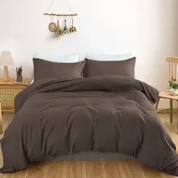 Простирадло MirSon Satin Light Pro 10-010 Brown 110х160 см (2200010173444) - мініатюра 2
